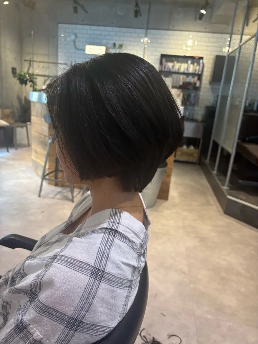 ショート ヘアカラー トリートメント 韓国ヘアー🇰🇷 MIWAのヘアスタイル