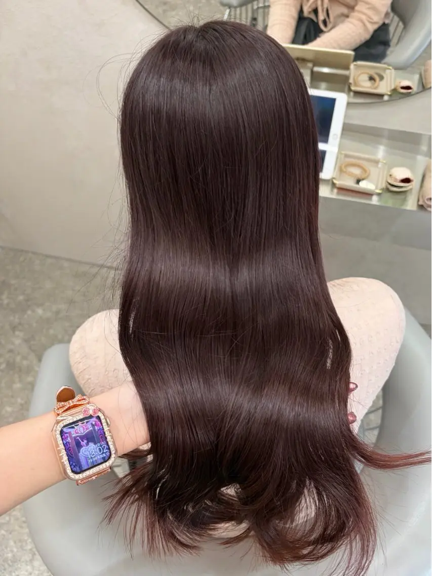 ロング カラー ヘアカラー トリートメント Rio🎀ブリーチ なし透明感♡顔周り♡のヘアスタイル