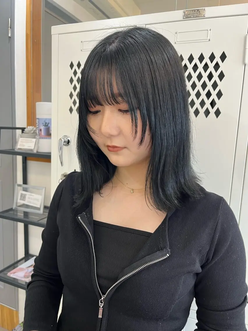ミディアム カラー カット ヘアカラー トリートメント 🌼sunc HINAMI🌼のヘアスタイル