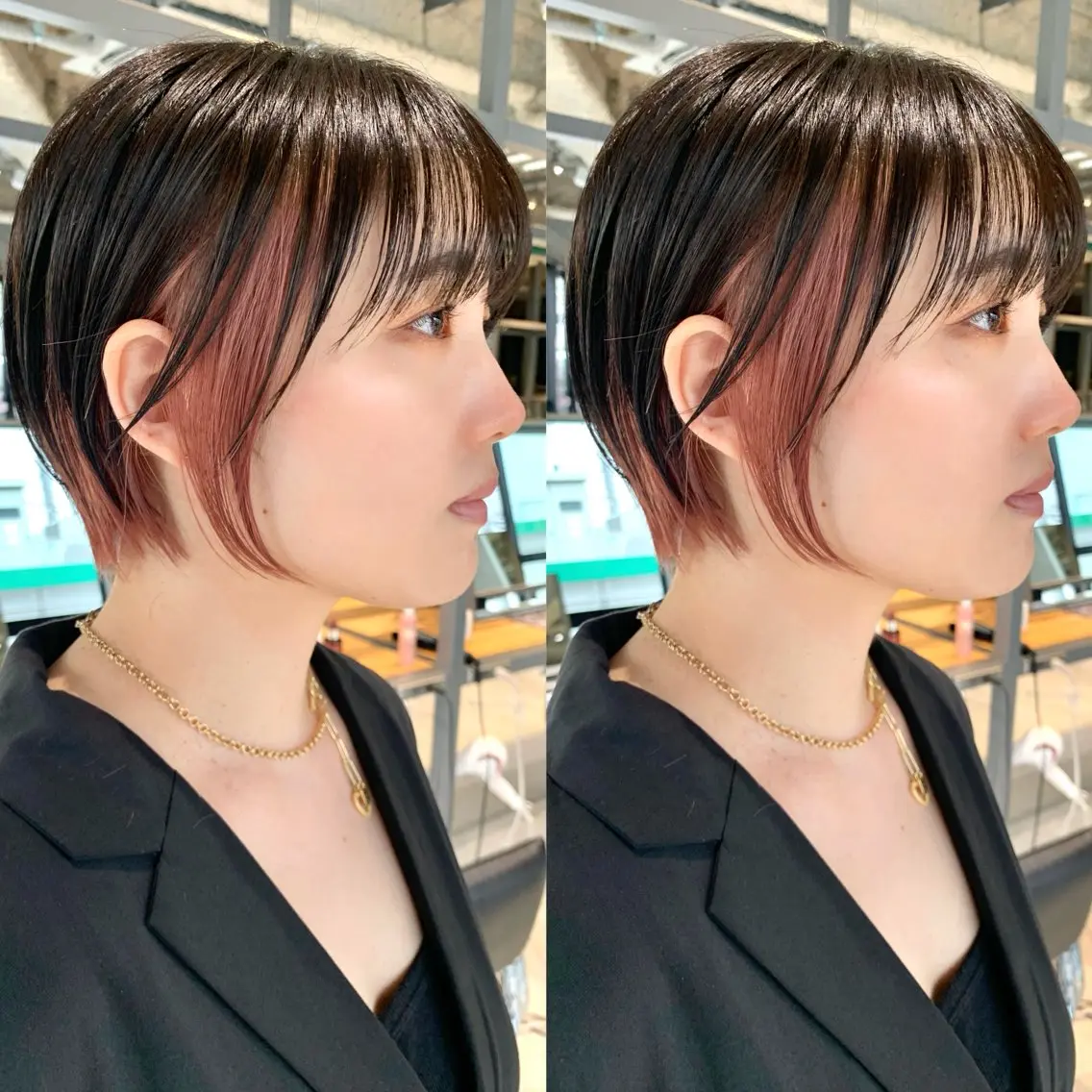 🍒インナーブリーチ🍒+カラー+カット✂️の写真