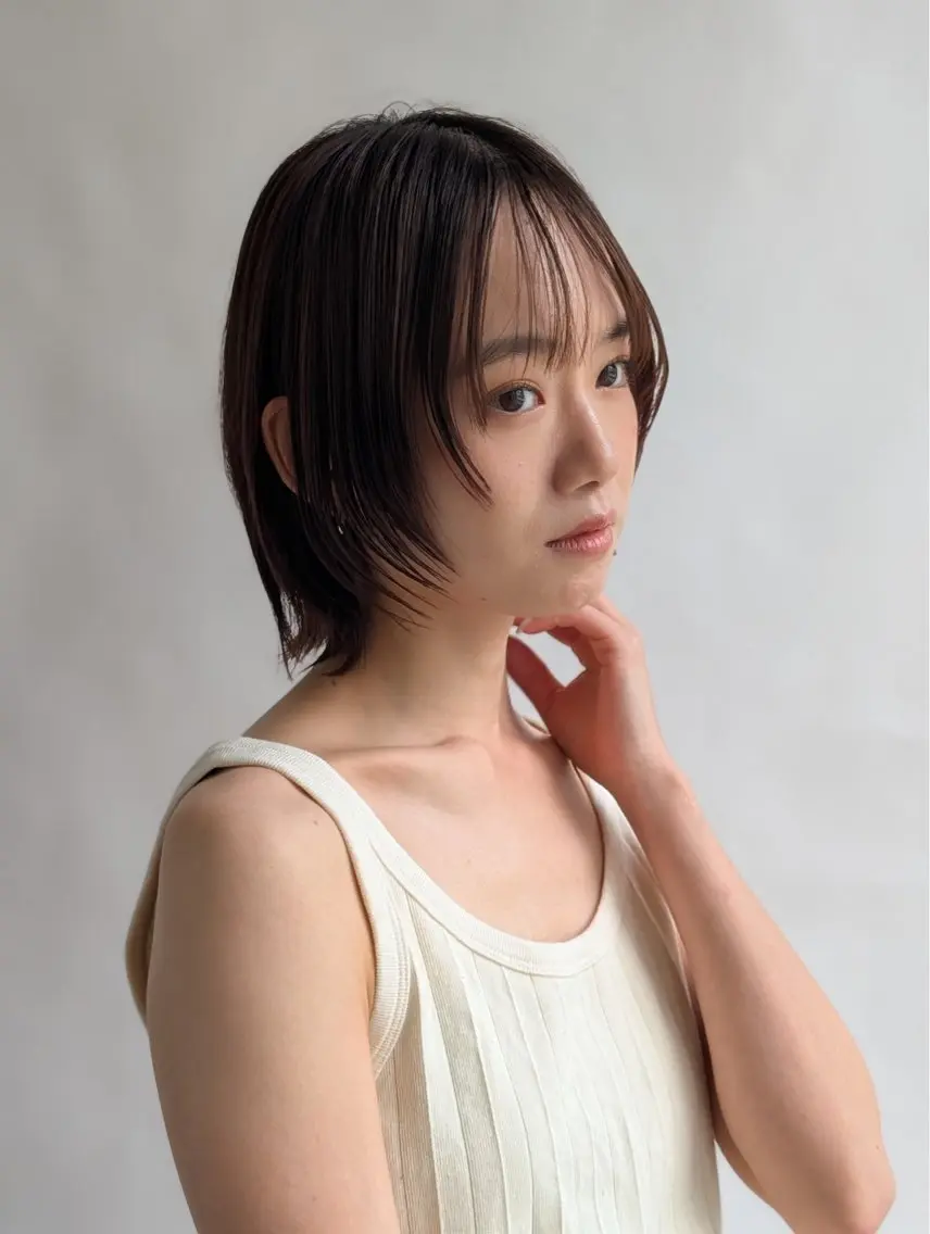 ショート ヘアカラー イケハラ ナナミのヘアスタイル