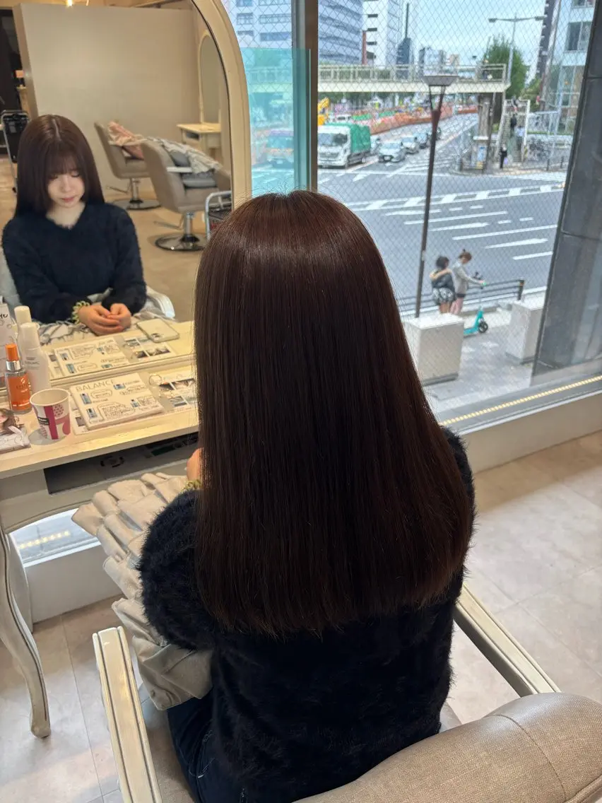 ロング カット 山森 帆夏のヘアスタイル