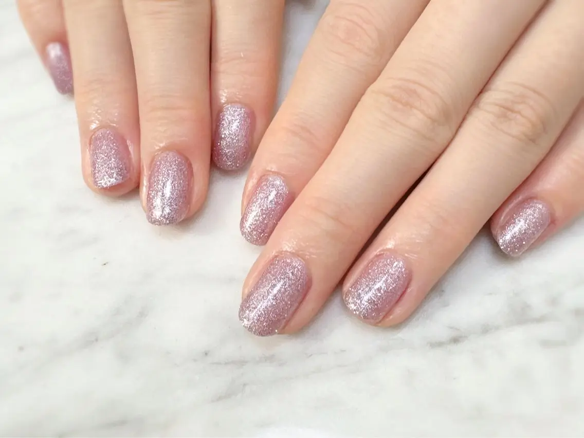 ネイル ジェルネイル ラメ(グリッター) マグネットネイル ハンドネイル CHIC nail /目黒/パラジェルのネイルデザイン