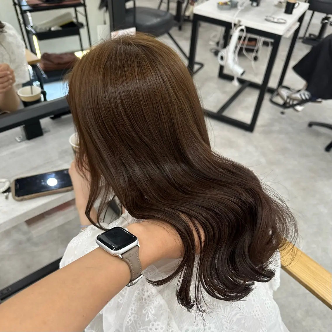 カラー ブラウンカラー 無料カットモデル/ 梅田🦋さかそ。のヘアスタイル