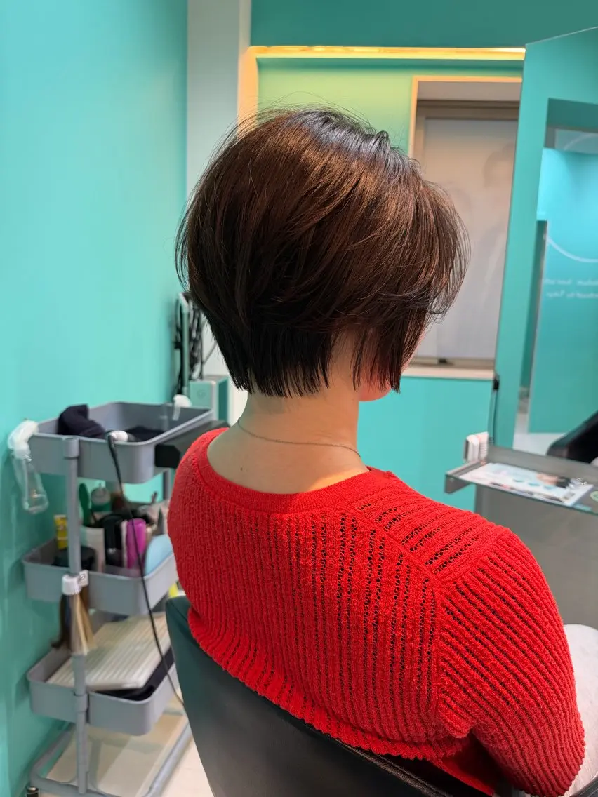 ショート カラー ハンサムショート ブリーチ ダブルカラー ショートヘア カット ヘアカラー トリートメント 🫧ショート/ボブ 池袋西口・泡渕✂️のヘアスタイル