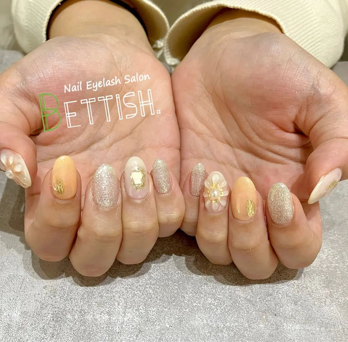 ネイル オレンジ BETTISH. KUMIKO☺︎︎のネイルデザイン