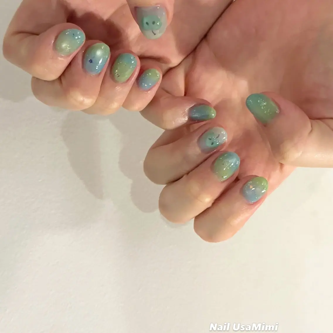ショート ハンドネイル Nail Usa Mimi AYUのネイルデザイン
