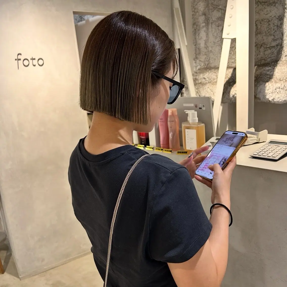 ショート カラー カット ヘアカラー トリートメント 切りっぱなしBOB 職人💜Anzuのヘアスタイル