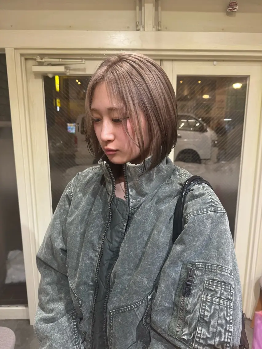 ミディアム カット ヘアカラー 阿部  ことみ /ヘアアレンジのヘアスタイル
