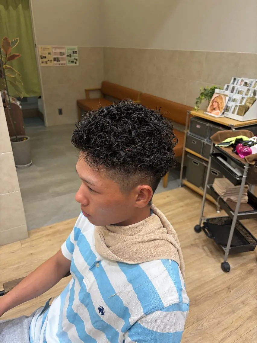 パーマ メンズ メンズパーマ カット パーマ 小田 暉のヘアスタイル
