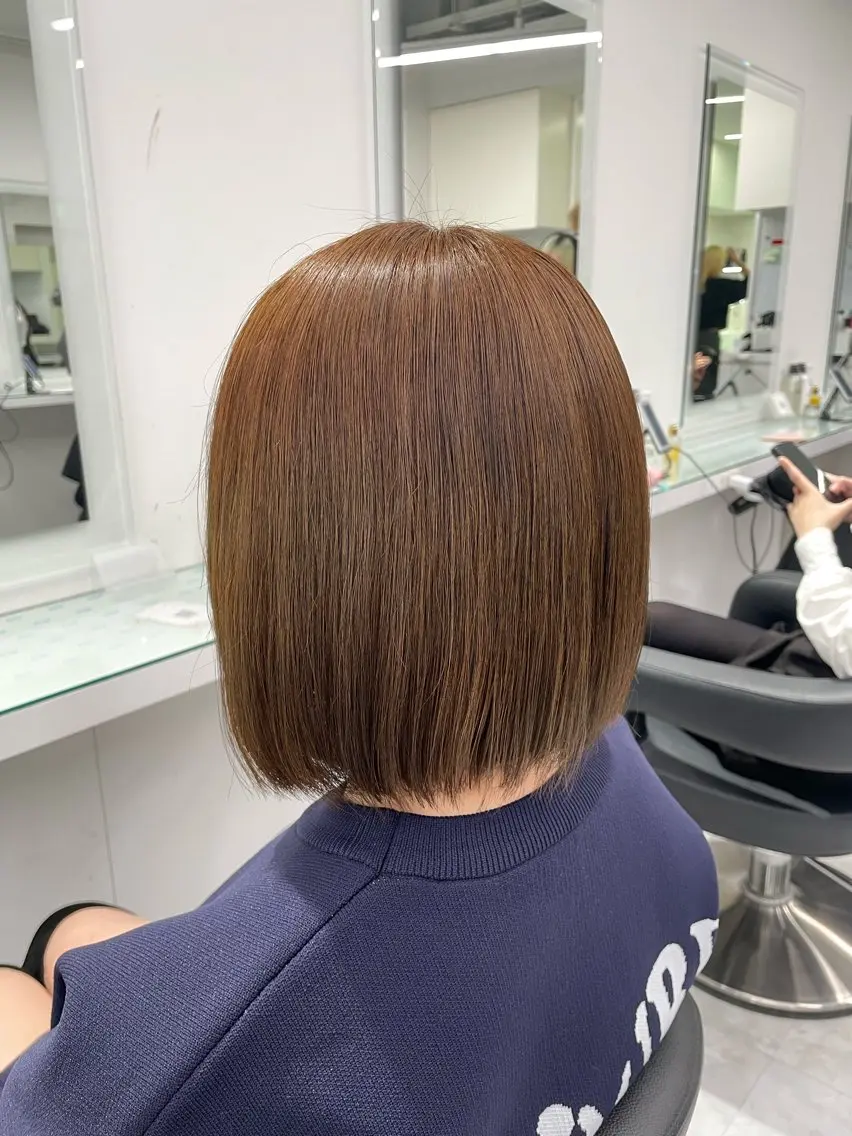 ミディアム カラー ブリーチ ブラウンカラー ダブルカラー ブリーチなしカラー ヘアカラー トリートメント ヘッドスパ ヘアセット ❄最強かわいいカラー ❄️MINA❄️のヘアスタイル