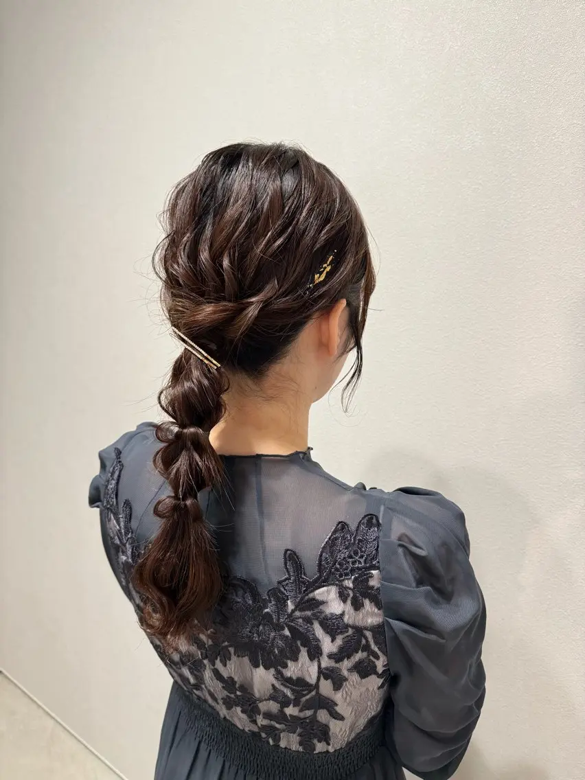 ロング ヘアセット see. アズサのヘアスタイル