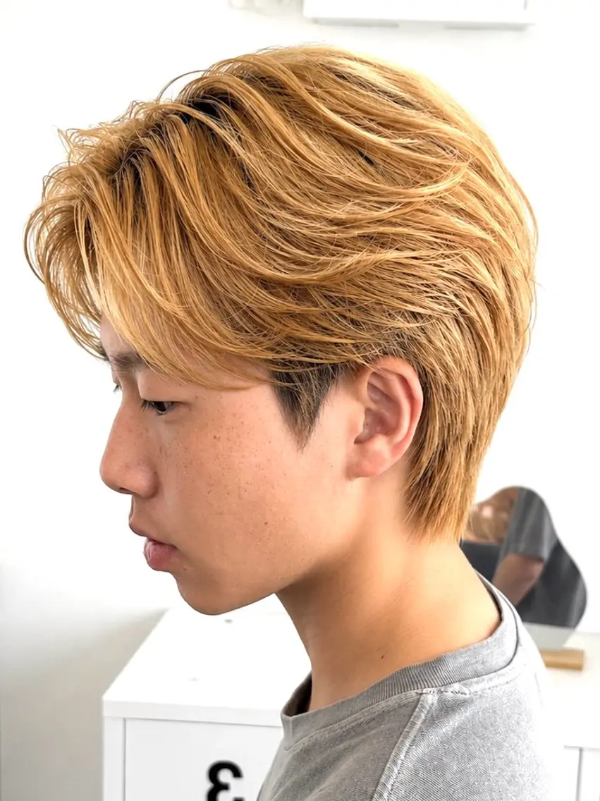 パーマ メンズ カット 縮毛矯正 濱口 健慎のヘアスタイル