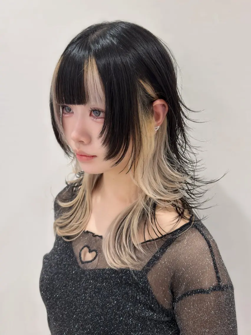 ロング カット ヘアカラー ウルフカット/ ハッシュカット/山路のヘアスタイル