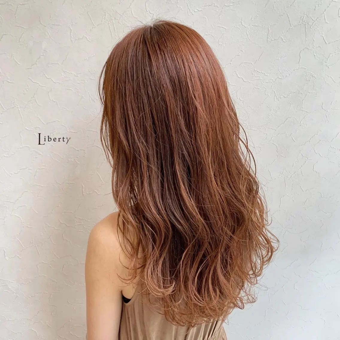 ロング カラー ベージュカラー オレンジ オレンジベージュ メンズ指名多数!! 田島史也のヘアスタイル