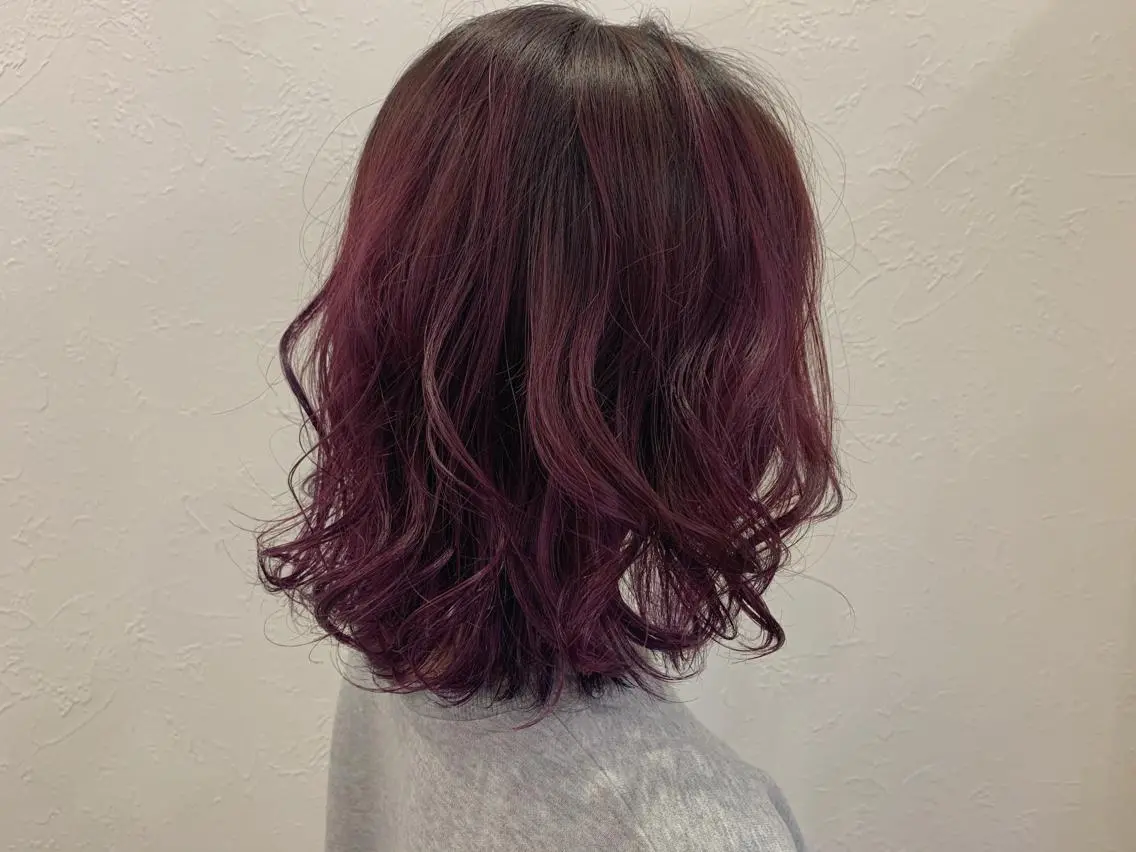 ミディアム カラー カシス ヘアカラー m ā l o.🌷 サカモトマイコのヘアスタイル