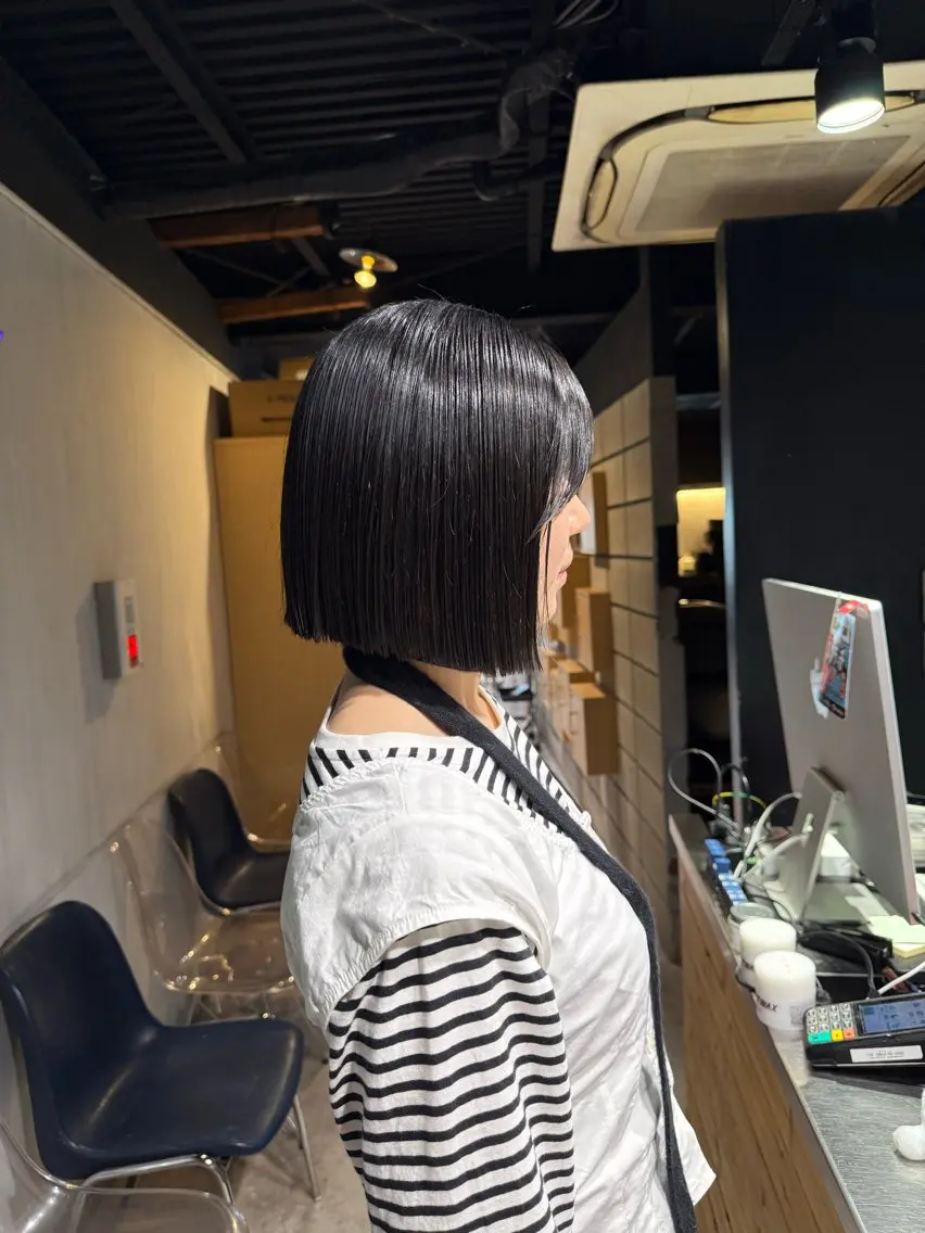 ショート カラー カット NANAMI🩵 大人可愛い韓国ヘアのヘアスタイル