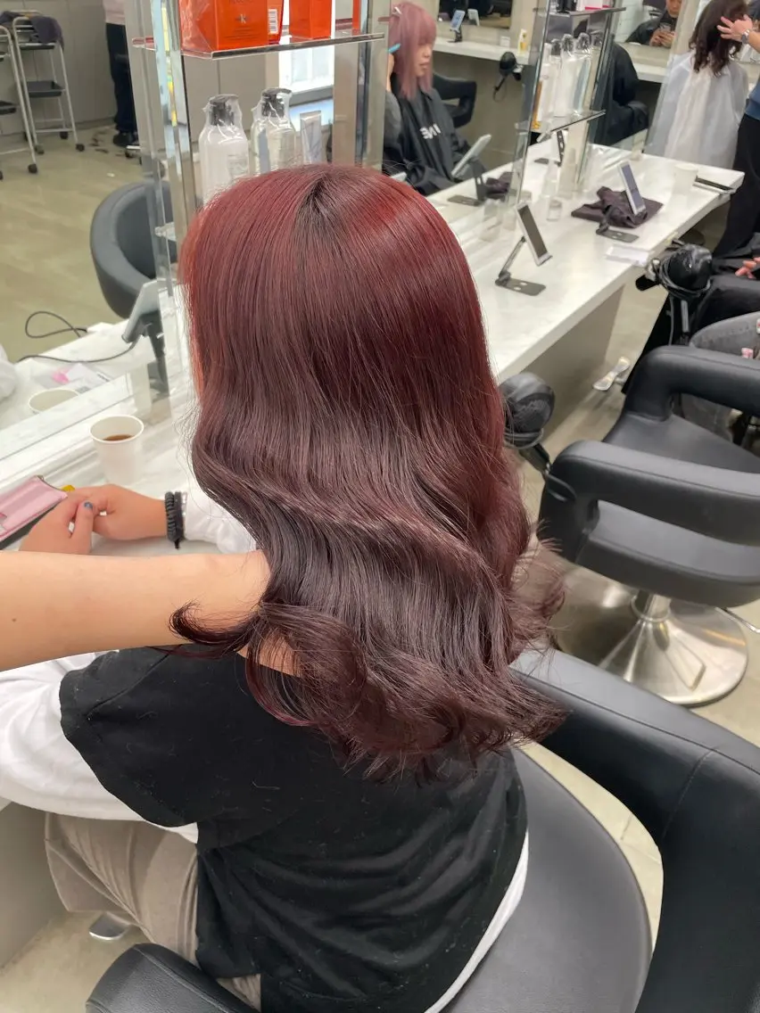 ロング カラー ヘアアレンジ ヘアカラー トリートメント ヘアセット 💗横浜美容室 💗HARUNAのヘアスタイル
