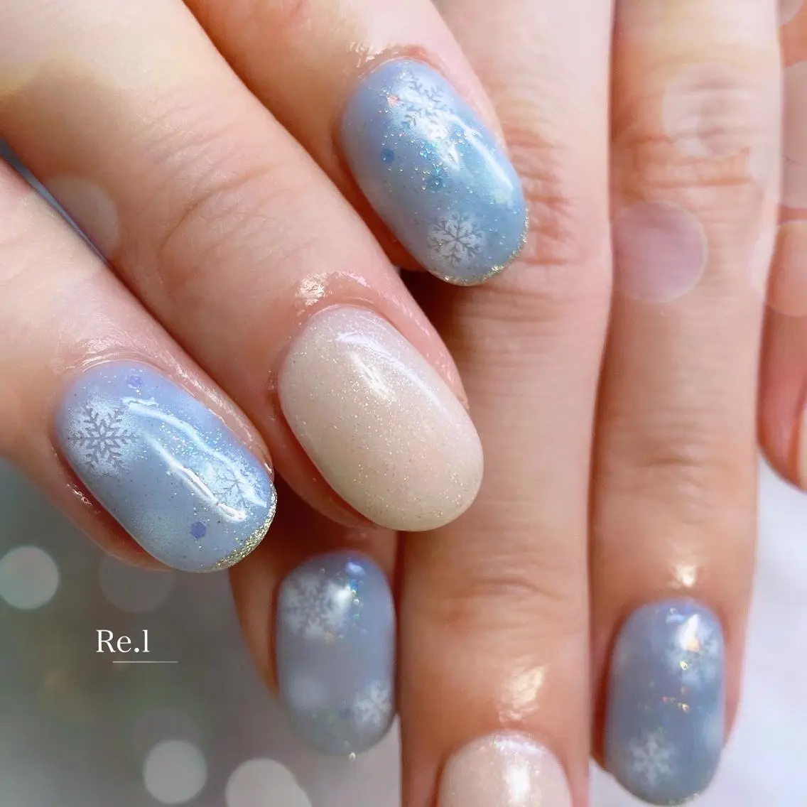ネイル キラキラネイル ニュアンスネイル モチの良さ◉ フィルインネイル♡のネイルデザイン