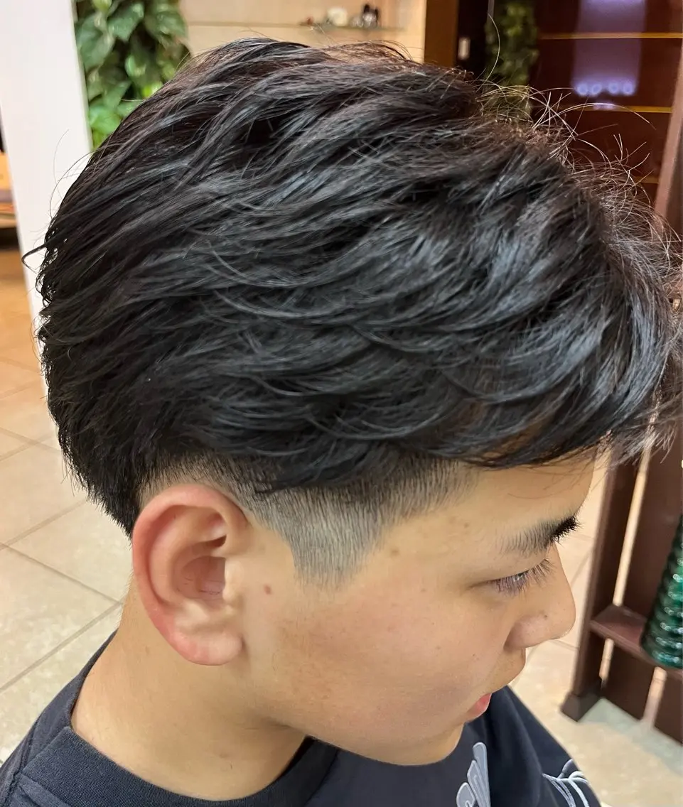 ショート パーマ メンズ パーマ 熊谷 拓海のヘアスタイル