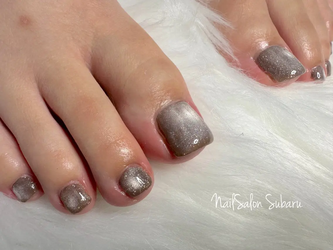ネイル ワンカラーネイル フットネイル Nail Salon Subaruのネイルデザイン