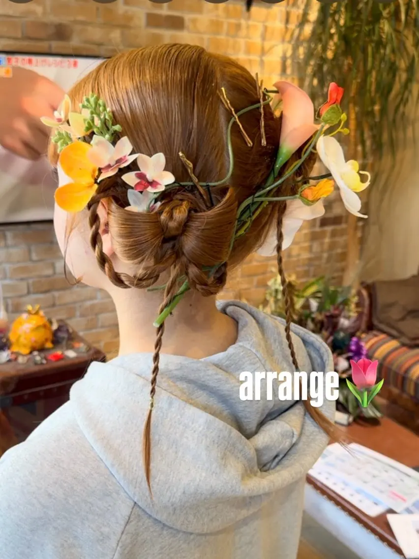 ロング ヘアアレンジ ヘアセット Lyhair🦊🎀 AKIのヘアスタイル