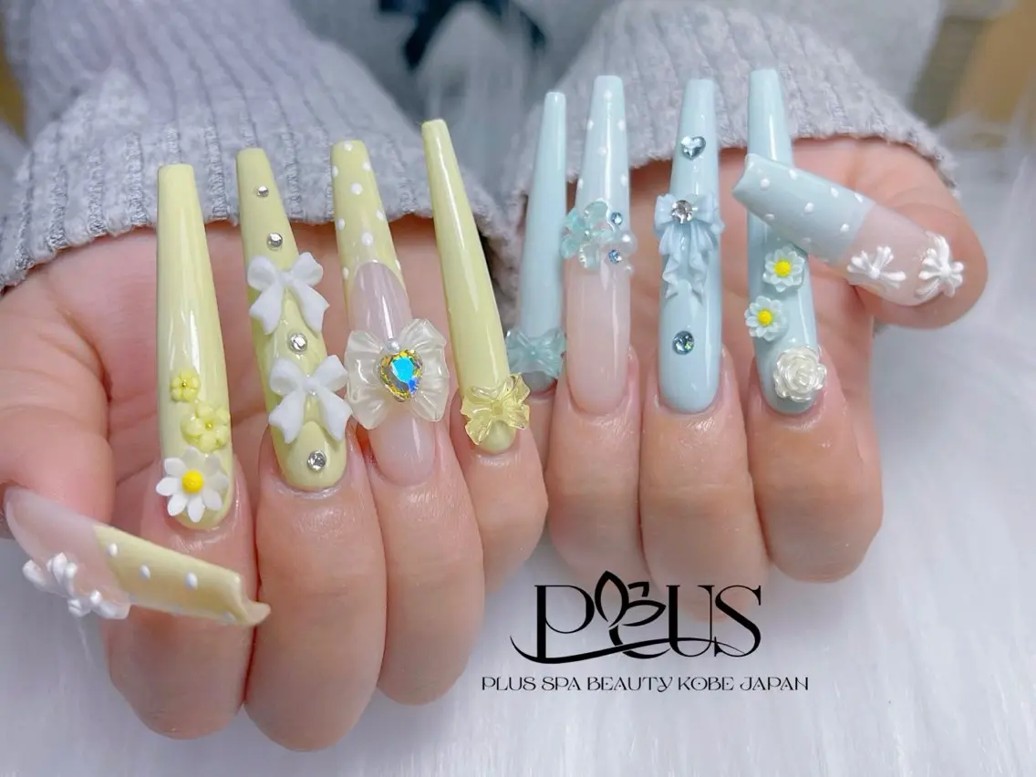 ネイル フレンチネイル 韓国ネイル シンプルネイル ワンホンネイル PLUSSPA ANHのネイルデザイン