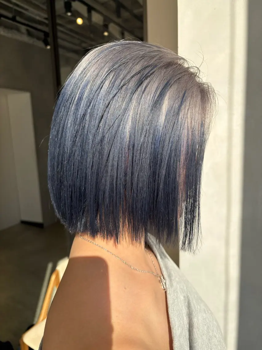 ミディアム ヘアカラー 渋谷ハイトーン/ デザインカラー阿部のヘアスタイル