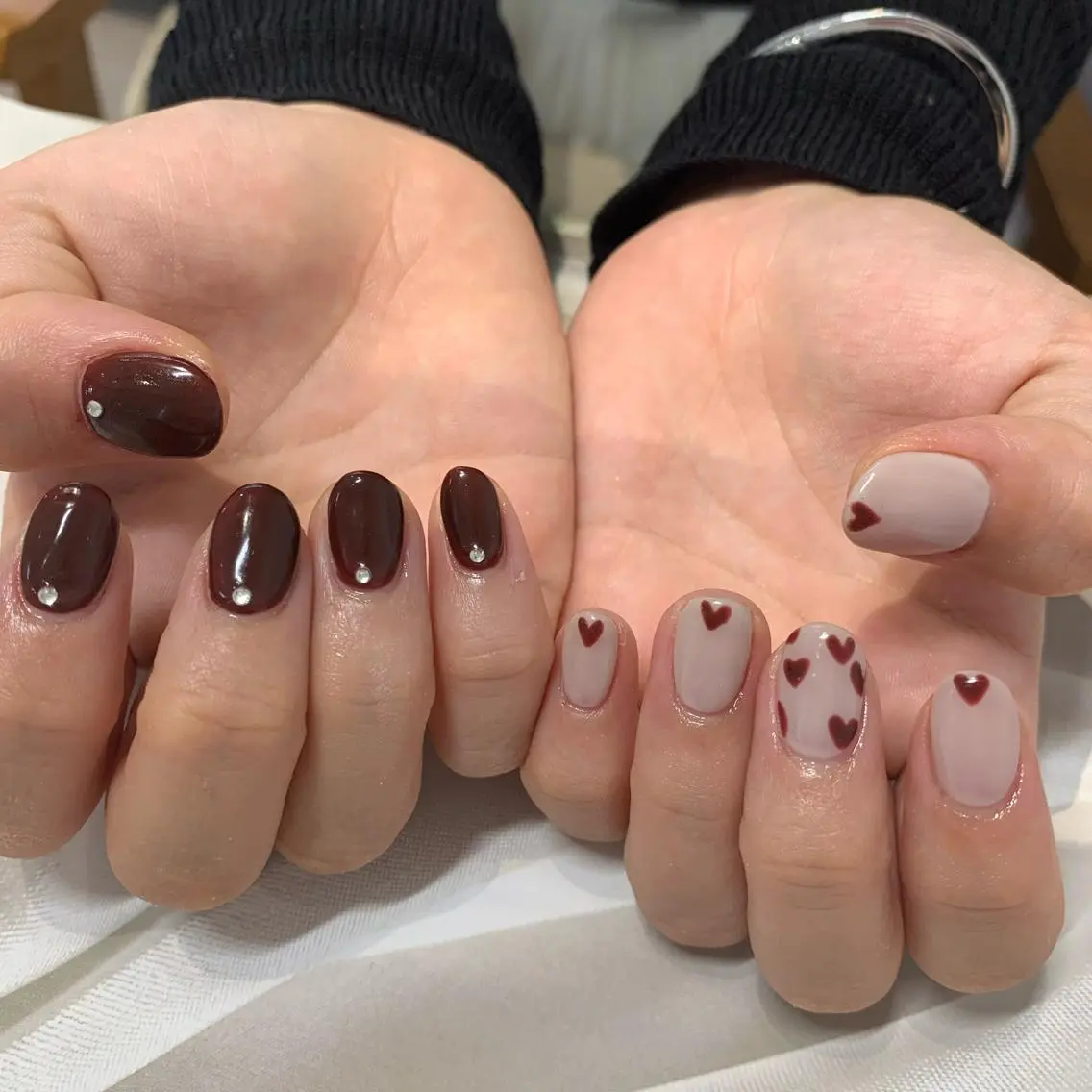 ネイル ハート マキノ ユイのネイルデザイン