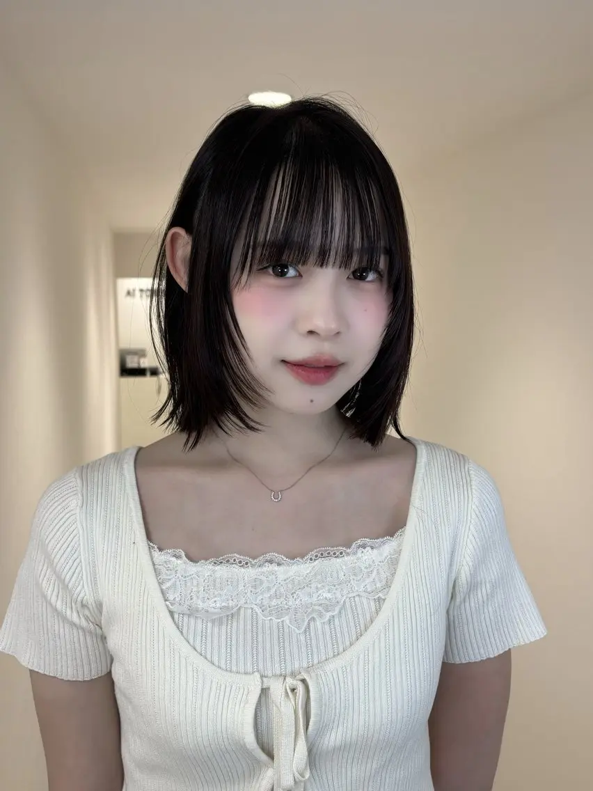 【お得‼️】💕似合わせカット✂️+超音波3step TR✨️レイヤー/小顔/ボブ/ミディアム/ロング/ミニモ学割の写真