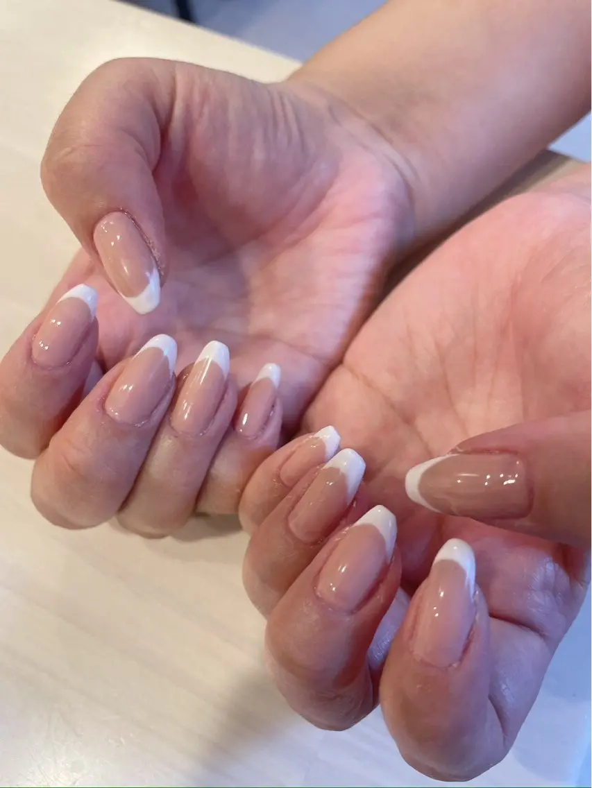 ネイル フレンチネイル ハンドネイル nailsalon Jennyのネイルデザイン