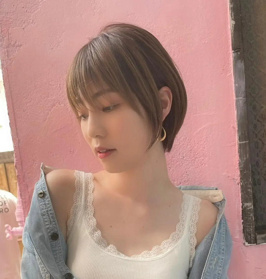 ショート カラー ショートヘア 【池袋店 店長】伊藤 昂樹/曲がる縮毛矯正のヘアスタイル