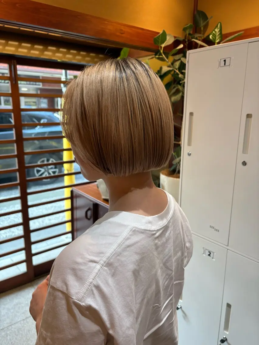 ショート カラー ボブ CEINE loq ‪🍒なつきのヘアスタイル