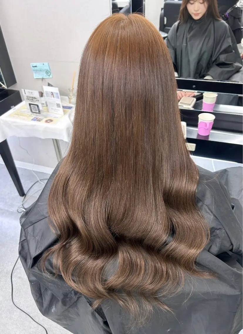 ロング カラー ブリーチ ブリーチなしカラー ヘアカラー mana ♡カラーモデル募集♡のヘアスタイル