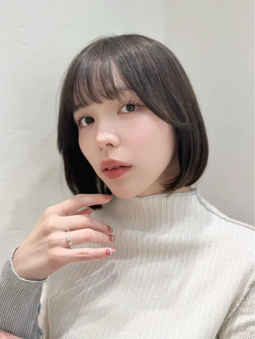 ショート カラー 髪質改善/縮毛矯正/ ボブ/槌矢圭悟のヘアスタイル