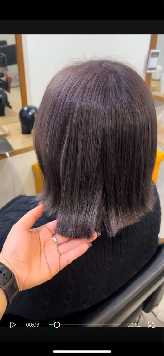 ショート ヘアカラー ボブ人気No,1✨ TAME副店長のヘアスタイル