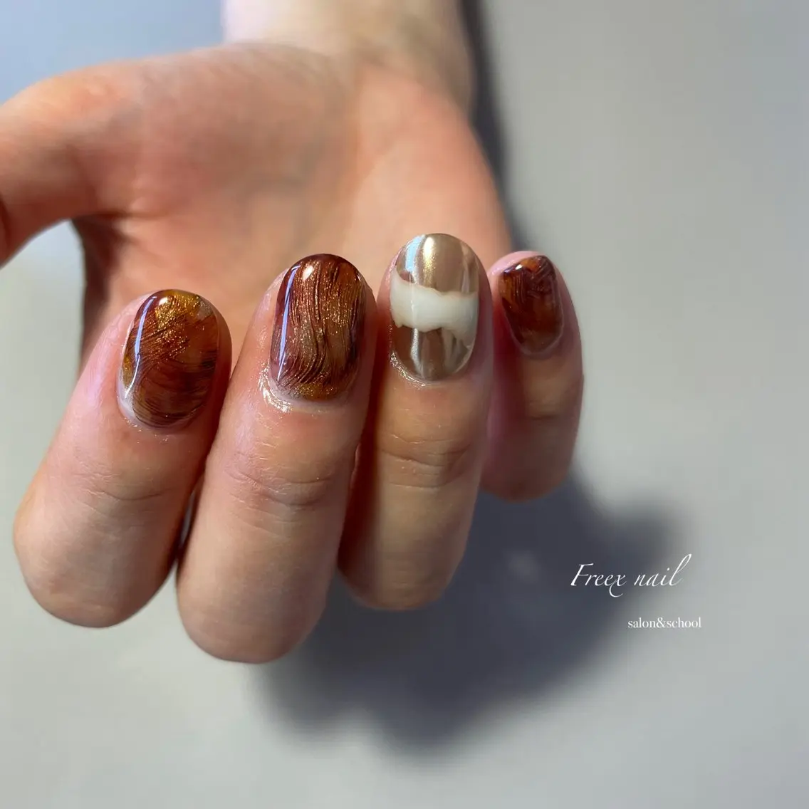 ネイル ハンドネイル ハンドケア freex nail /ニュアンス/個性派のネイルデザイン