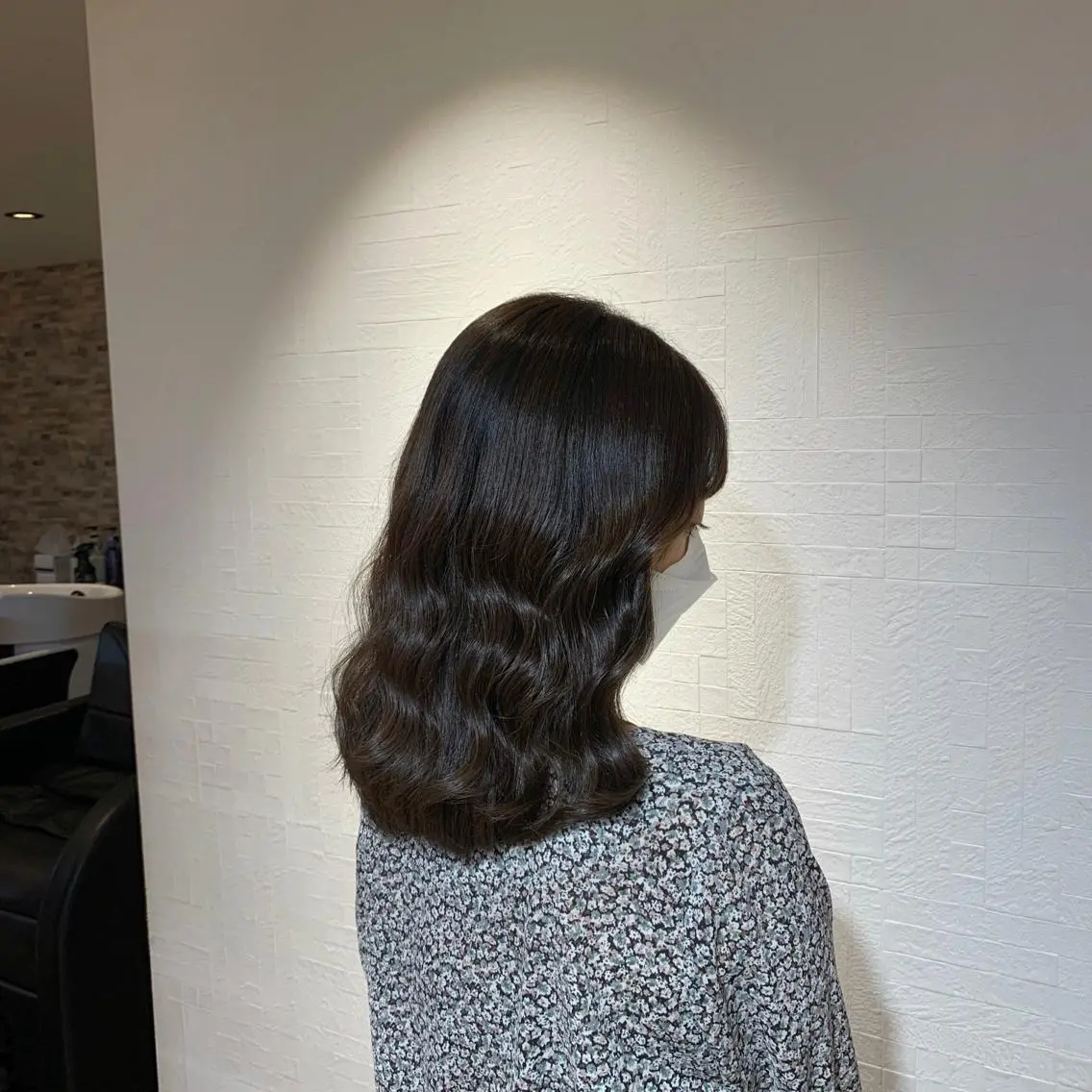 セミロング カット パーマ トリートメント little 小濱彰太のヘアスタイル