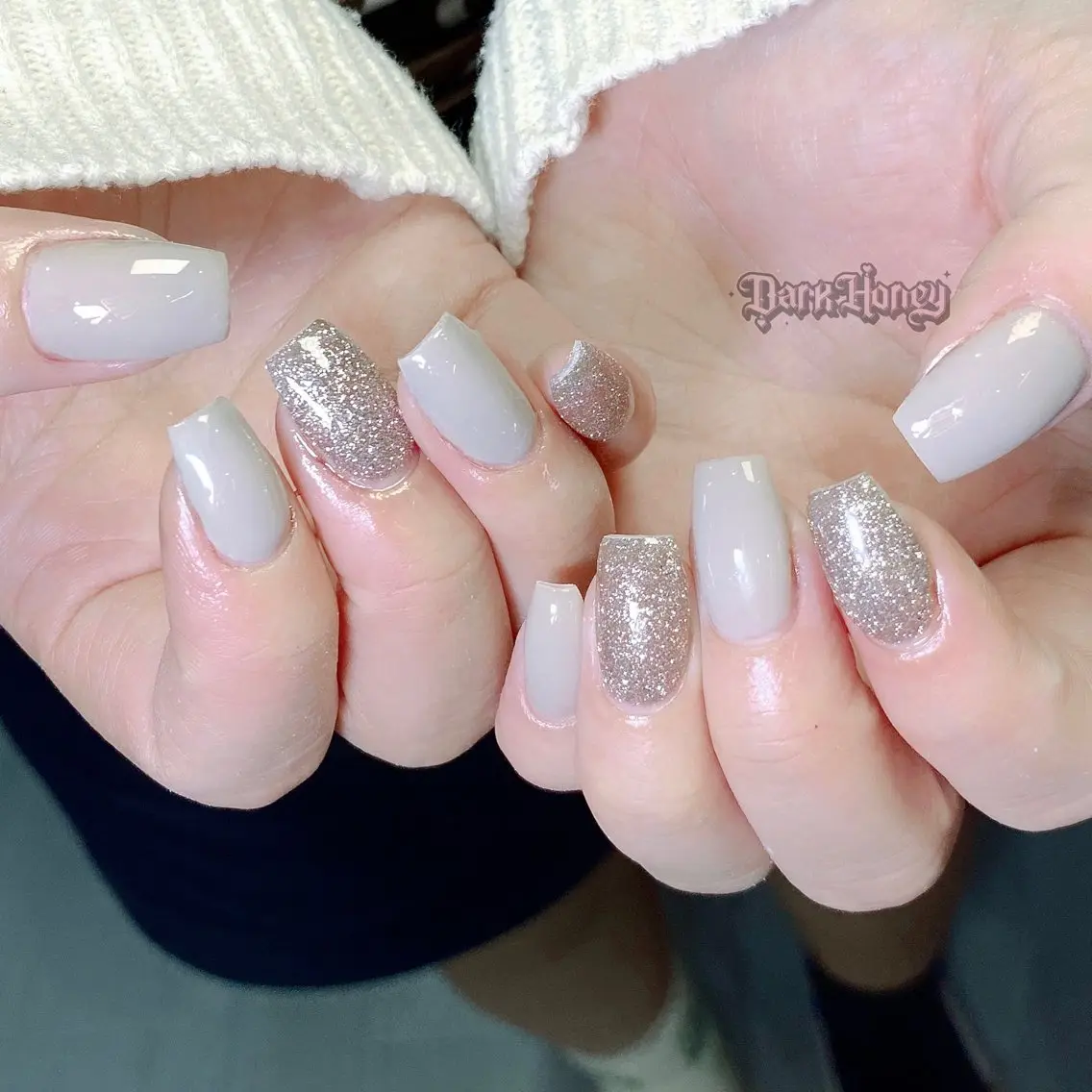 ネイル ハンドネイル Dark honey スカルプ専門原宿店のネイルデザイン