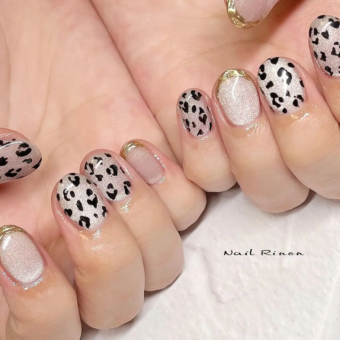 ネイル アニマル柄 ハンドネイル Nail Rinonのネイルデザイン