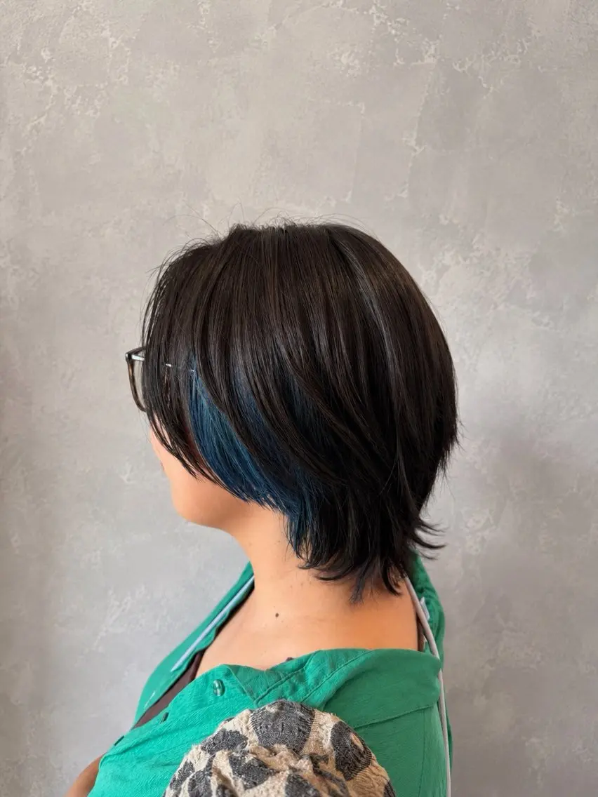 ショート カット ヘアカラー トリートメント 艶髪カラー/髪質改善 細貝 舞利のヘアスタイル