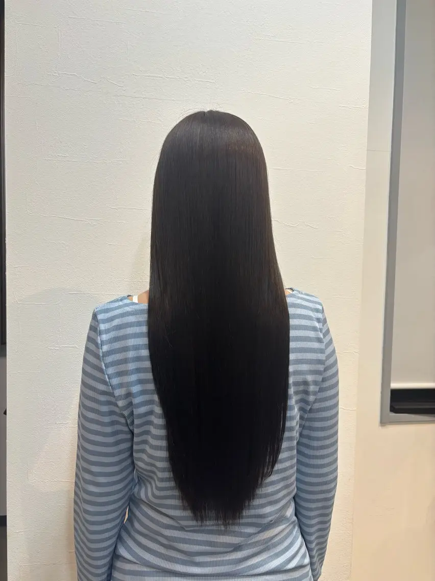 ロング カラー 杉山 渚のヘアスタイル