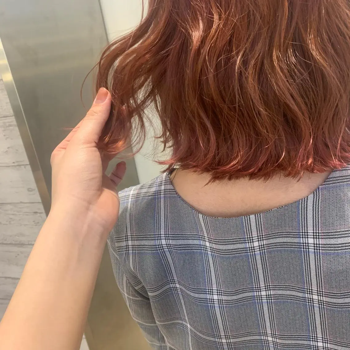 カラー ベージュカラー ピンクカラー ピンクベージュ 天野 利咲のヘアスタイル
