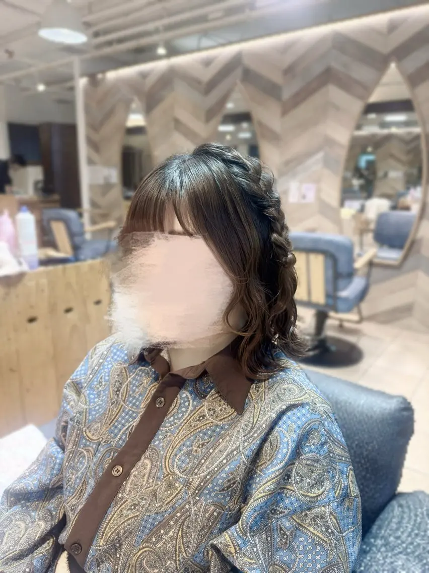 ミディアム ヘアアレンジ ヘアセット 🎀ささき そな🎀 カットモデル/ヘアメのヘアスタイル