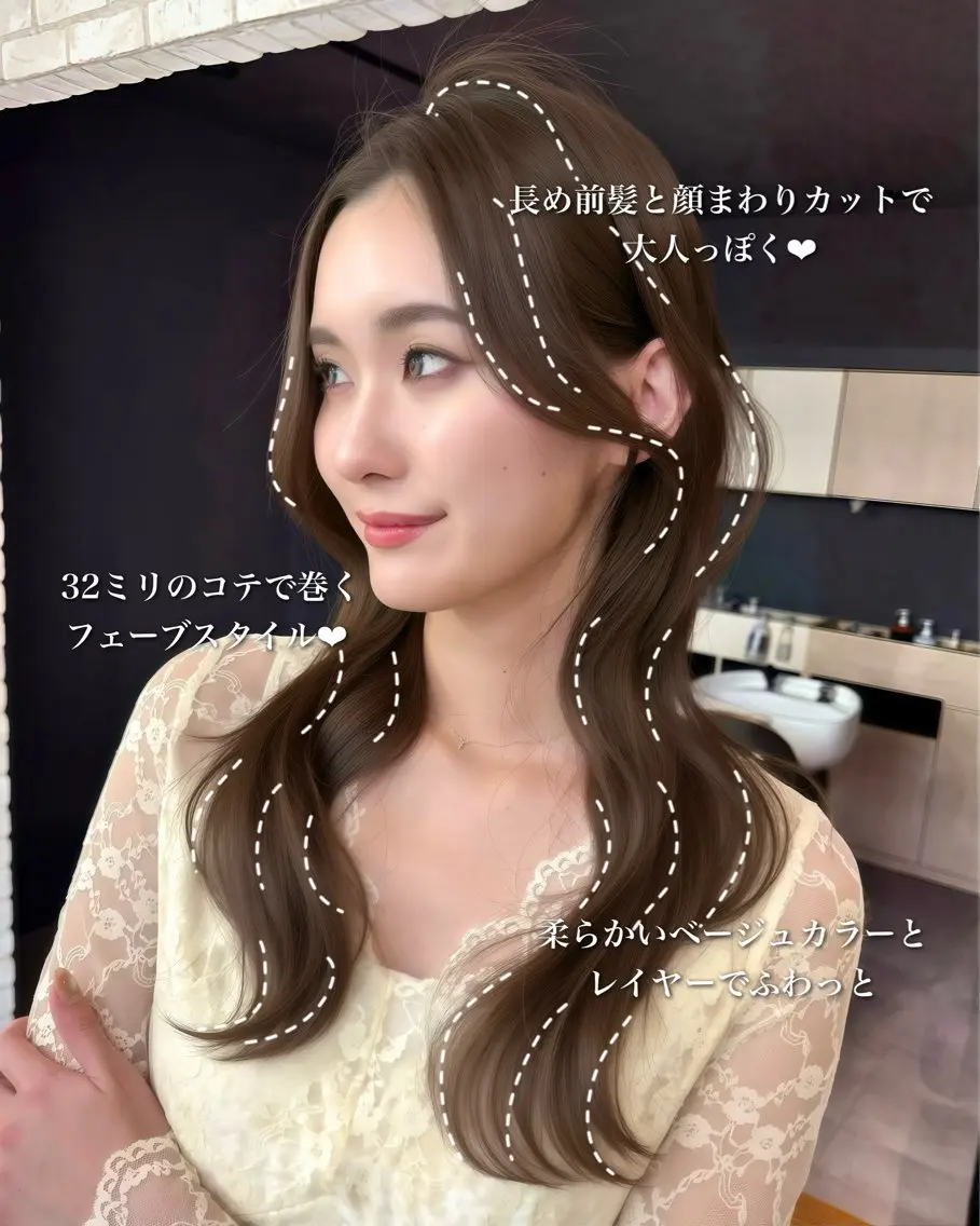 ロング カット 🌈パーマ大募集中 銀座sandノスケのヘアスタイル