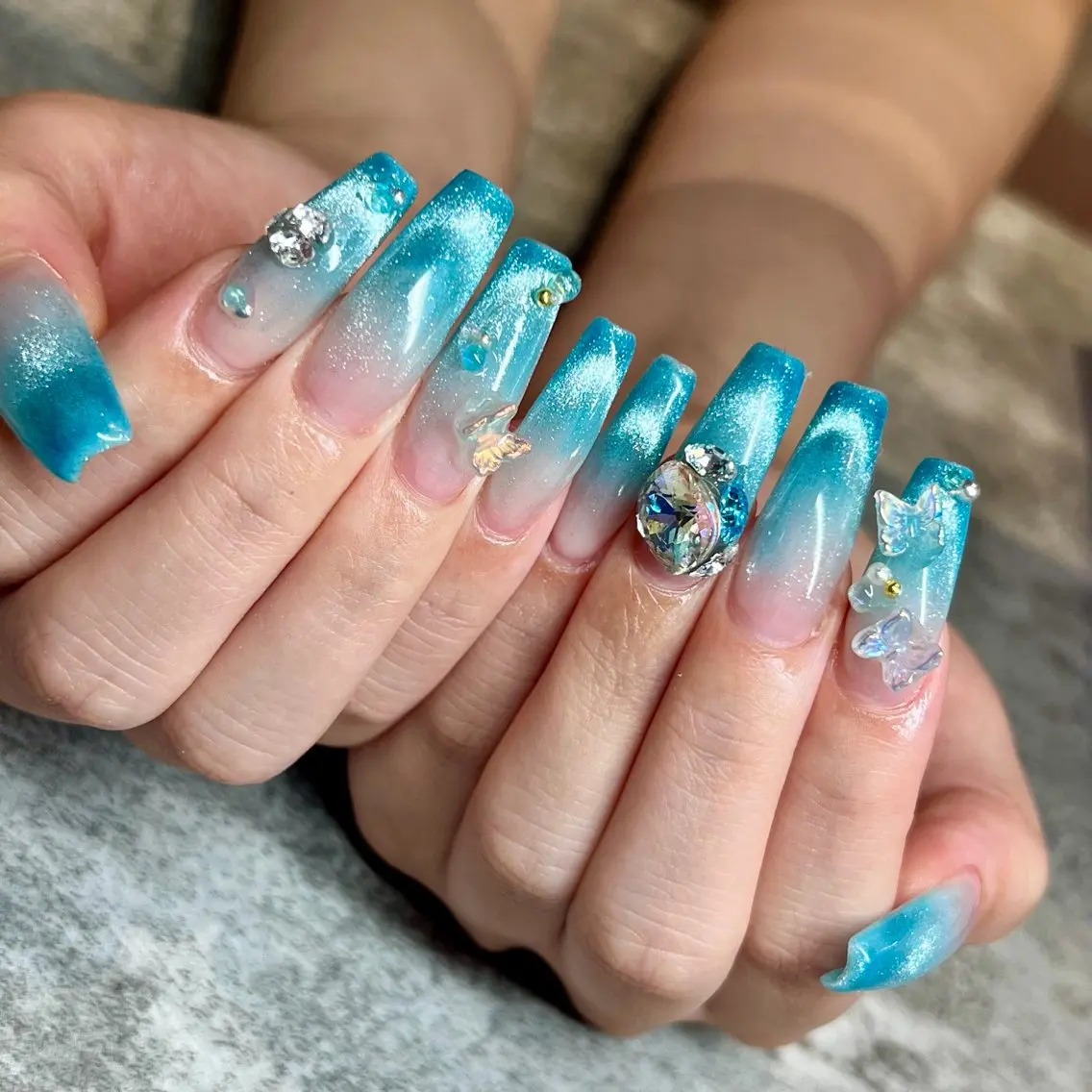 ネイル マグネットネイル ハンドネイル Salon Dalian ゆうかのネイルデザイン