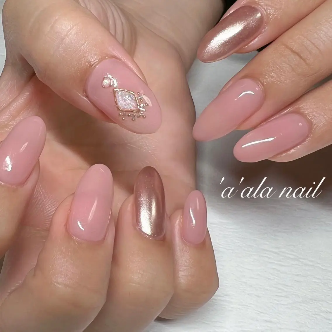 ネイル アートネイル ワンカラーネイル 'a'ala nailのネイルデザイン