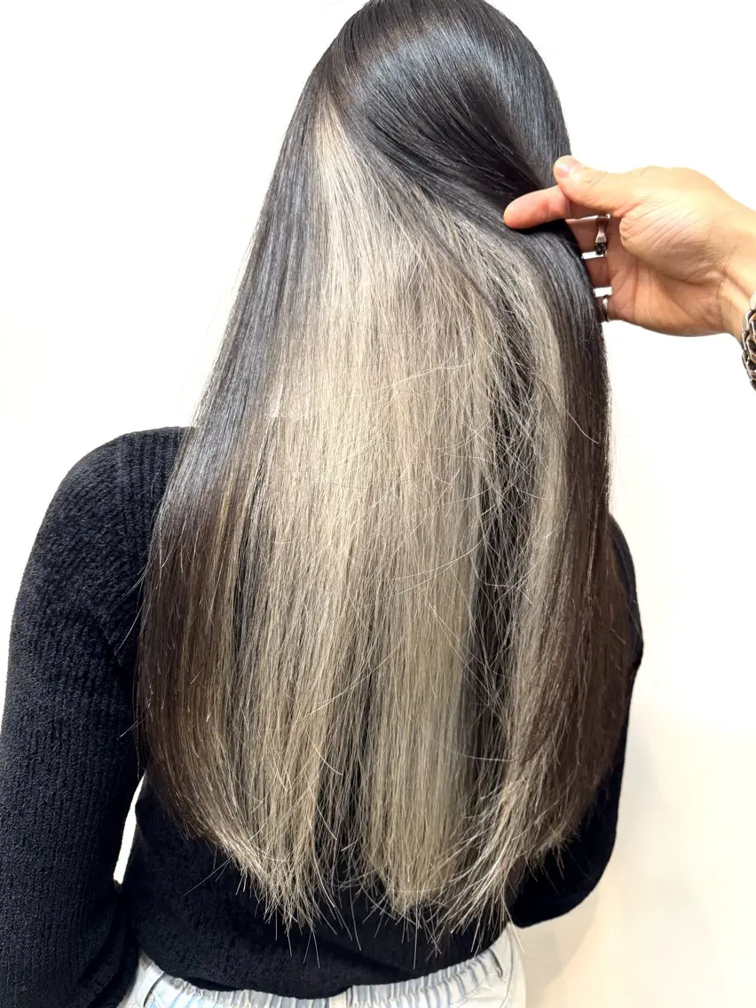 ロング ヘアカラー トリートメント 大阪 美容師 林のヘアスタイル