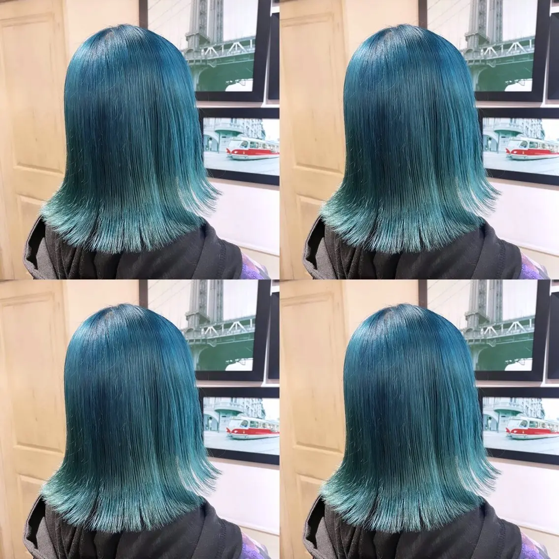 ミディアム カラー エメラルドグリーン 🌟トップデザイナー 高橋🌟のヘアスタイル