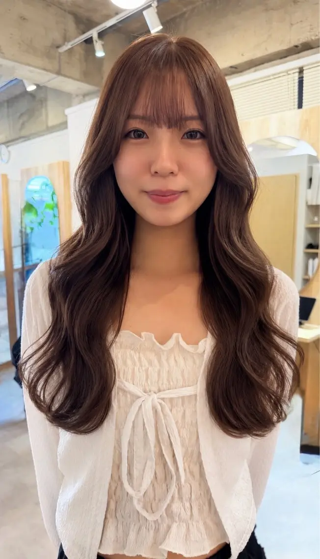 ロング カット ヘアカラー トリートメント 縮毛矯正/艶カラー 京都四条烏丸/ことみのヘアスタイル